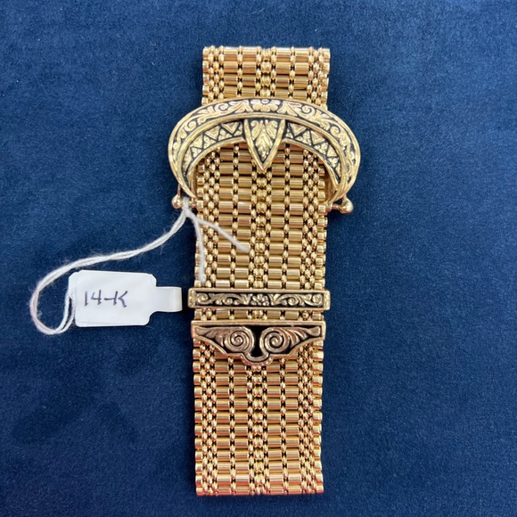 14k Gold Belt Bracelet - Picture 8 of 12